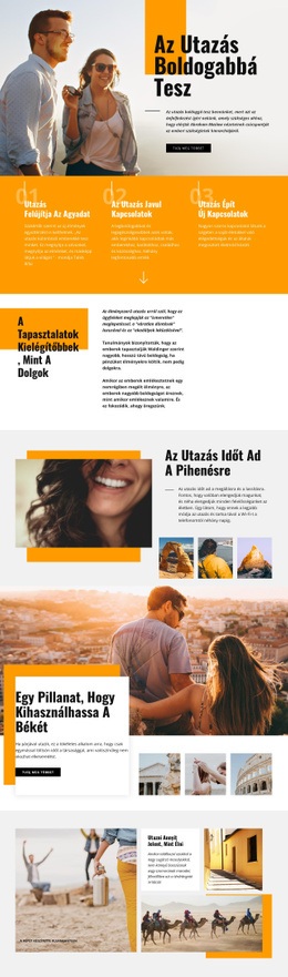 Ingyenes Webdesign Az Utazás Boldogabbá Tesz Számára