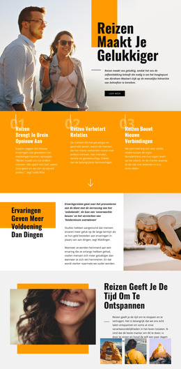 Reizen Maakt Je Gelukkiger - Bootstrap-Sjabloon