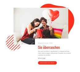 Sie Überraschen – Webvorlage