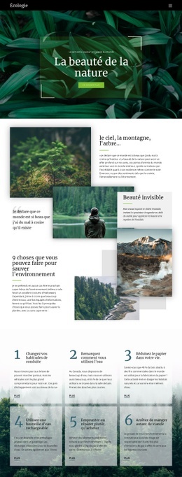 Ciel Et Beauté De La Nature - Page De Destination Professionnelle Personnalisable