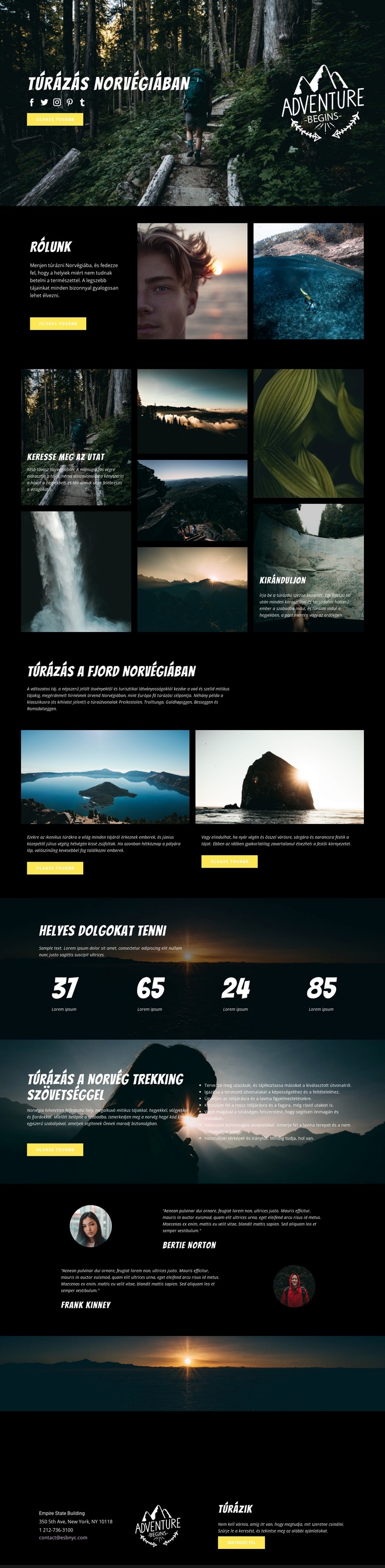 Norvégia HTML Sablon