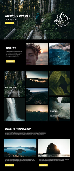 Norway - One Page Bootstrap Template