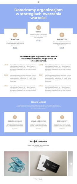 Szablon Witryny Dla Promocja Udanego Biznesu