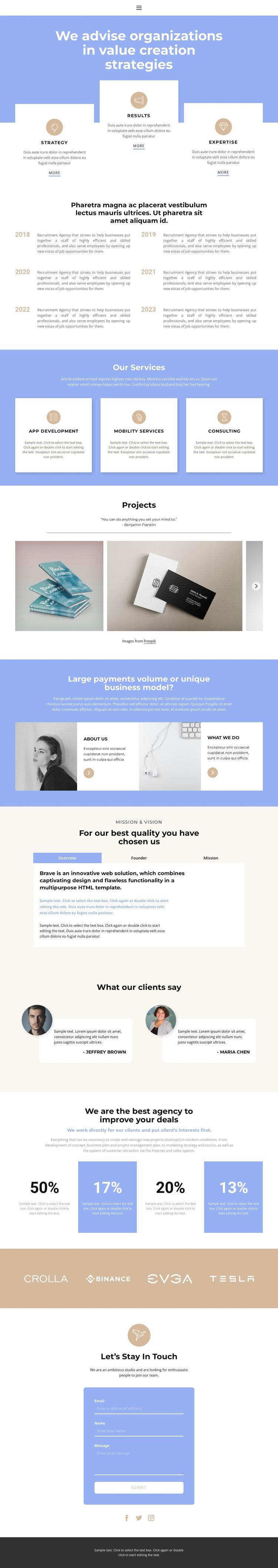 Promotion of a successful business Template