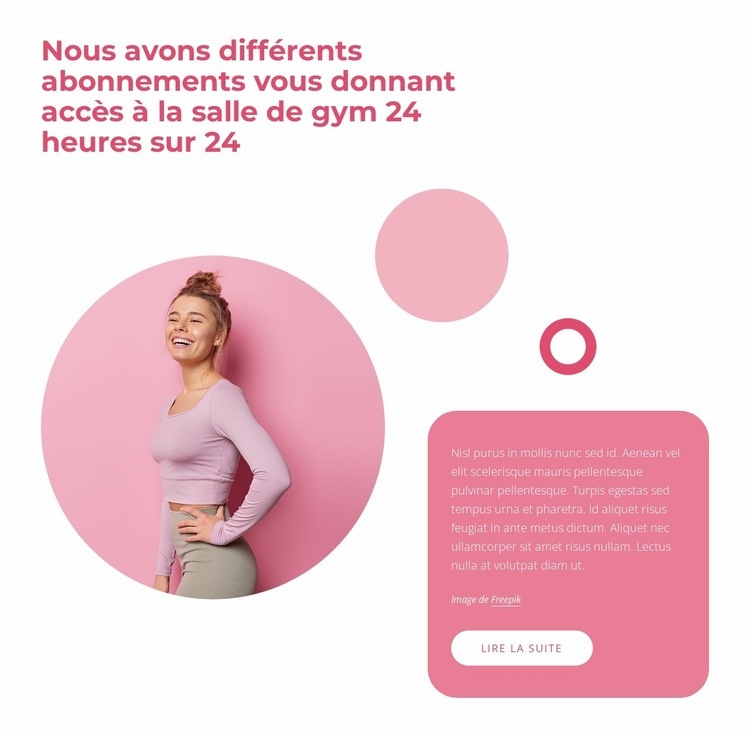 Club de sport et de loisirs Modèles de constructeur de sites Web