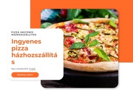 Ingyenes Pizza Házhozszállítás Prémium Sablon