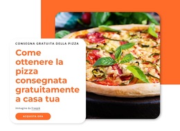 Pizza Consegnata Gratis - Trascina E Rilascia Il Tema WordPress