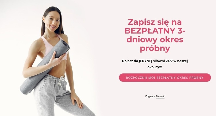 Bezpłatny 3-dniowy okres próbny Wstęp