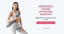 3 Günlük Ücretsiz Deneme Için Sayfa HTML'Si