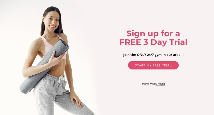 Free 3 day trial eCommerce Template