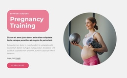 Pregnancy Trainings - Simple One Page Template