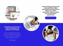 Kreativní Blog - Základní HTML Šablona