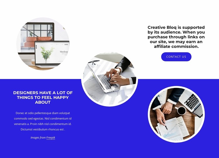 Creative blog WordPress Website Builder