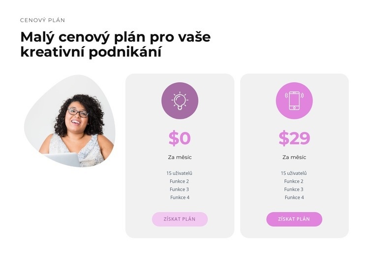 Malé ceny Šablona CSS