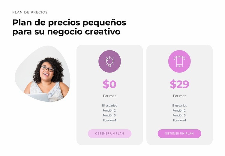 Precios pequeños Diseño de páginas web