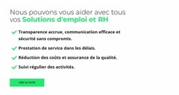 Exigences Pour Les Spécialistes - Modèle D'Une Page Gratuit