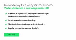 Wymagania Dla Specjalistów - Darmowy Szablon Na Jedną Stronę