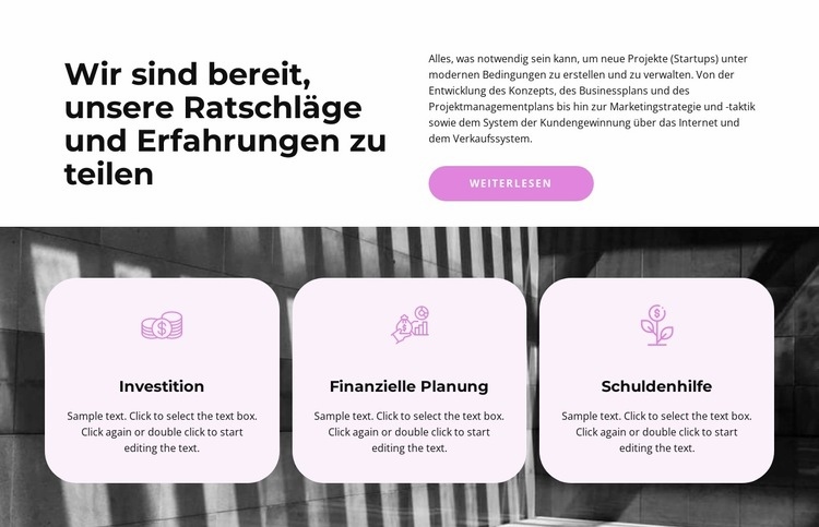 Wir sind startbereit Website Builder-Vorlagen