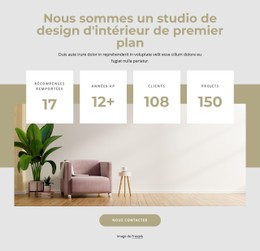 Premier Studio D'Intérieur Modèle De Grille CSS