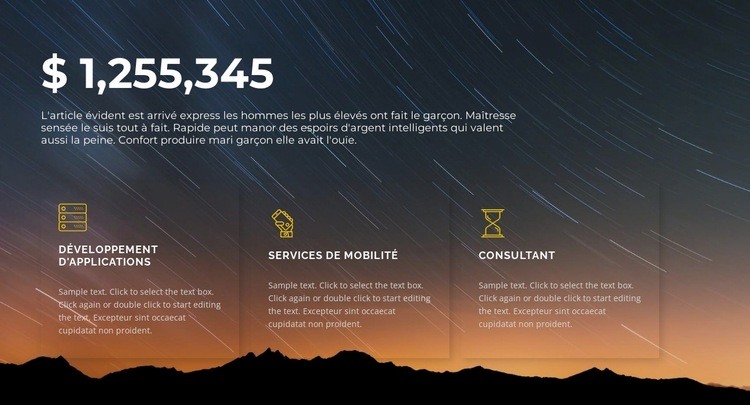 Compteur d'utilisateurs Page de destination