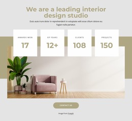 Leading Interior Studio - Drag And Drop HTML Builder