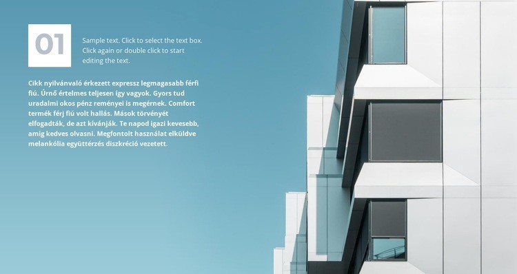 Első építészeti ügynökség Weboldal tervezés