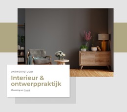 Interieurarchitectuur Interieurontwerp - HTML-Websitesjabloon