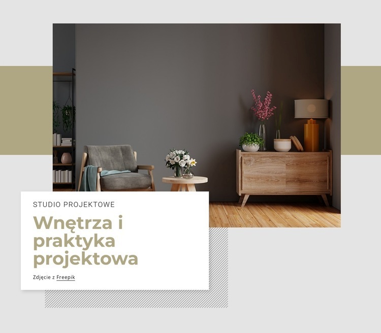 Architektura wnętrz Projektowanie wnętrz Makieta strony internetowej