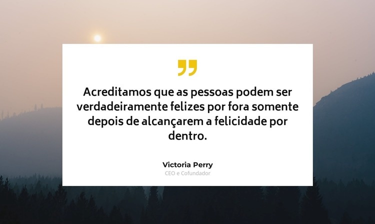 Opinião sobre o resultado Modelos de construtor de sites