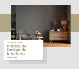 Arquitetura De Interiores Design De Interiores - Modelo De Site HTML