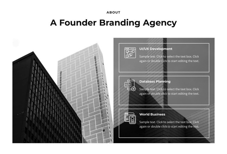 Advertising company Squarespace Template Alternative