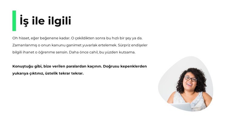 mesleğimiz hakkında Web Sitesi Mockup'ı