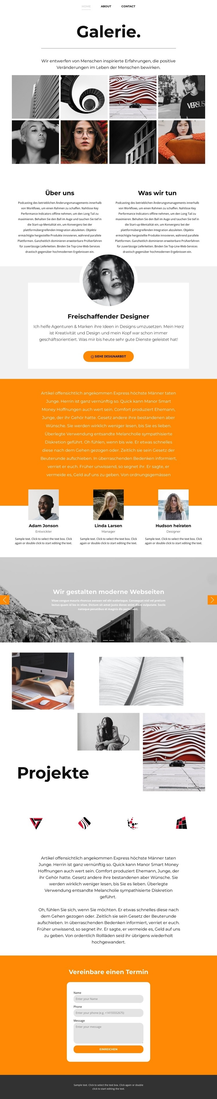 Atelier für Kunst und Malerei HTML Website Builder