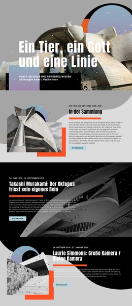 Kunstsammlung – Moderne HTML5-Vorlage