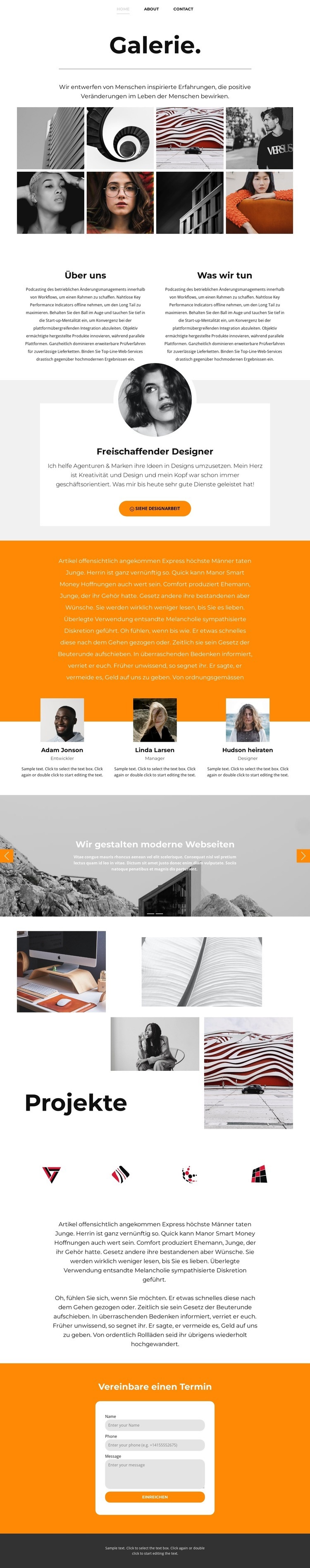 Atelier für Kunst und Malerei Website Builder-Vorlagen