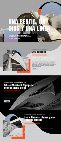 Colección De Arte - Mejor Maqueta De Sitio Web