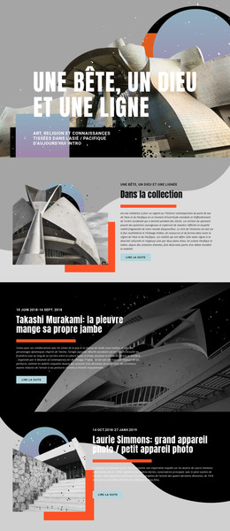 Collection D'Art - Modèle De Création De Site Web