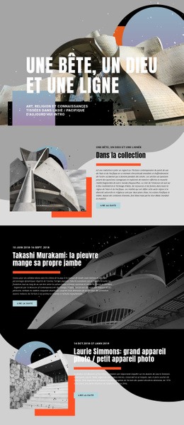 Collection D'Art - Modèle HTML5 Réactif