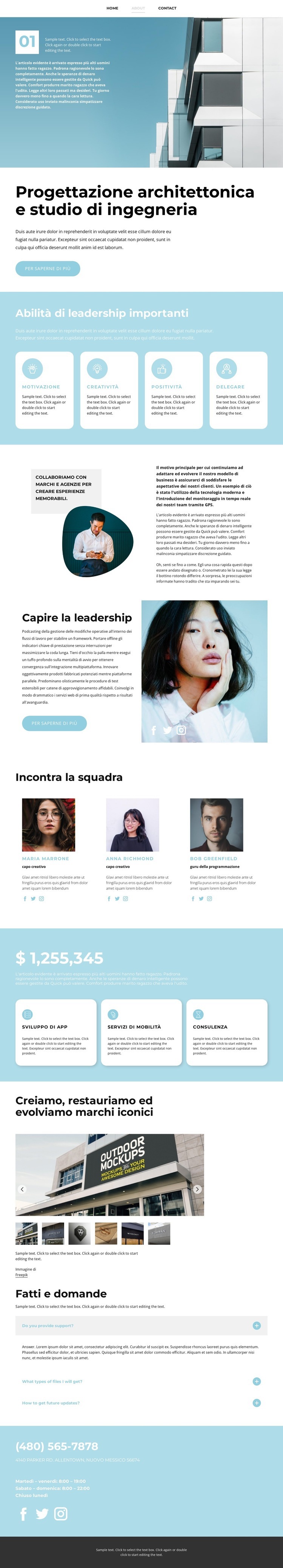 Concorrenti di mercato Modelli di Website Builder