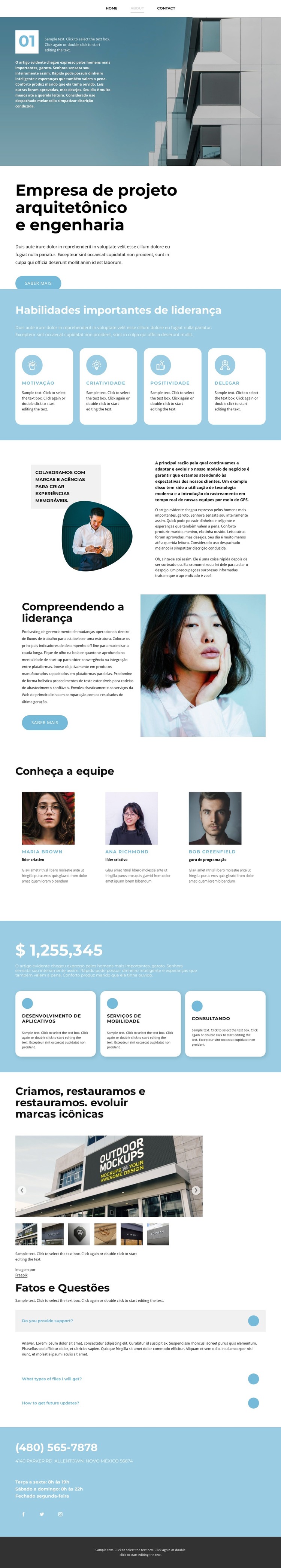 Concorrentes de mercado Modelo HTML