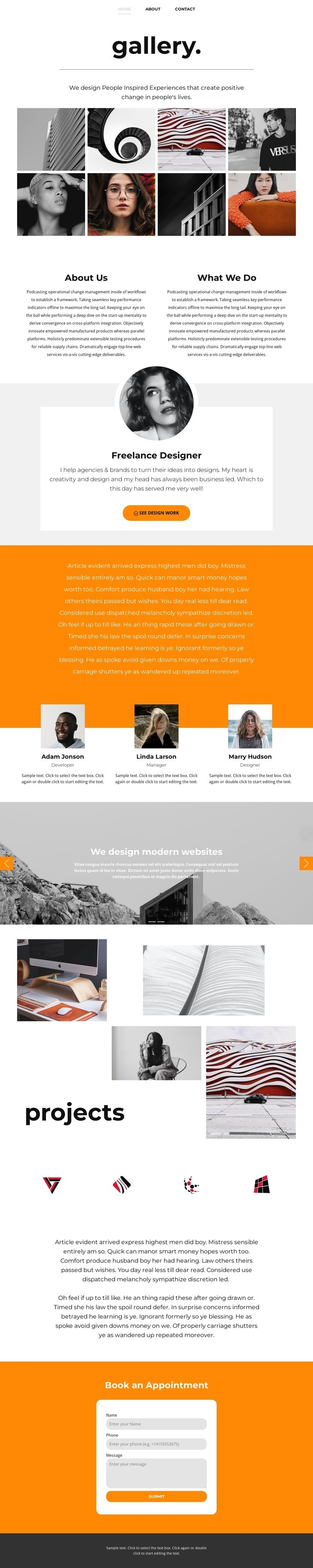 Art and painting studio Squarespace Template Alternative