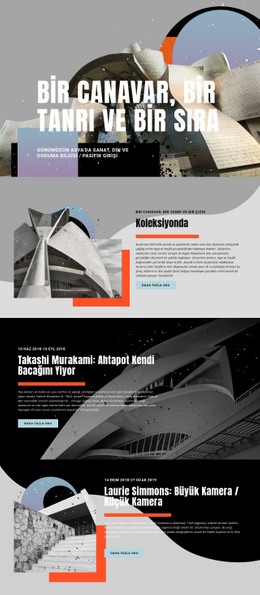 Sanat Koleksiyonu - Kişisel Web Sitesi Şablonu