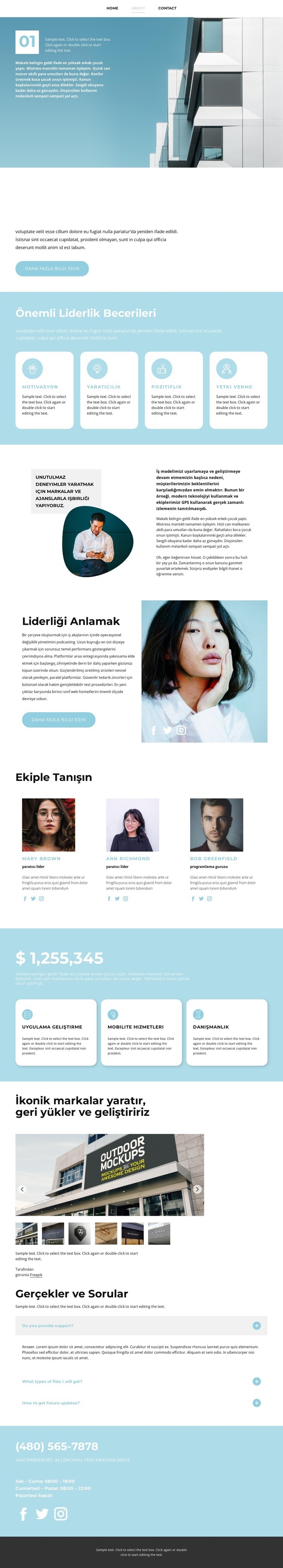 Pazar rakipleri Web Sitesi Mockup'ı