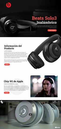 Excelente Calidad De Música: Plantilla HTML5 Adaptable