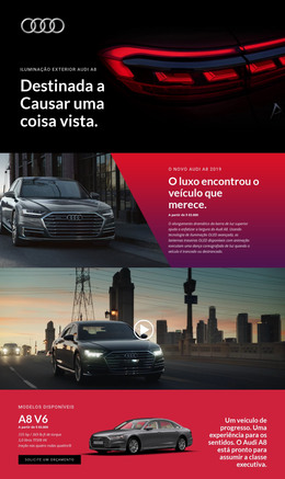 Página Inicial Para Carros De Luxo Audi