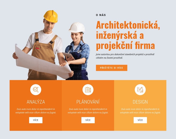 Přední stavební společnost Webový design