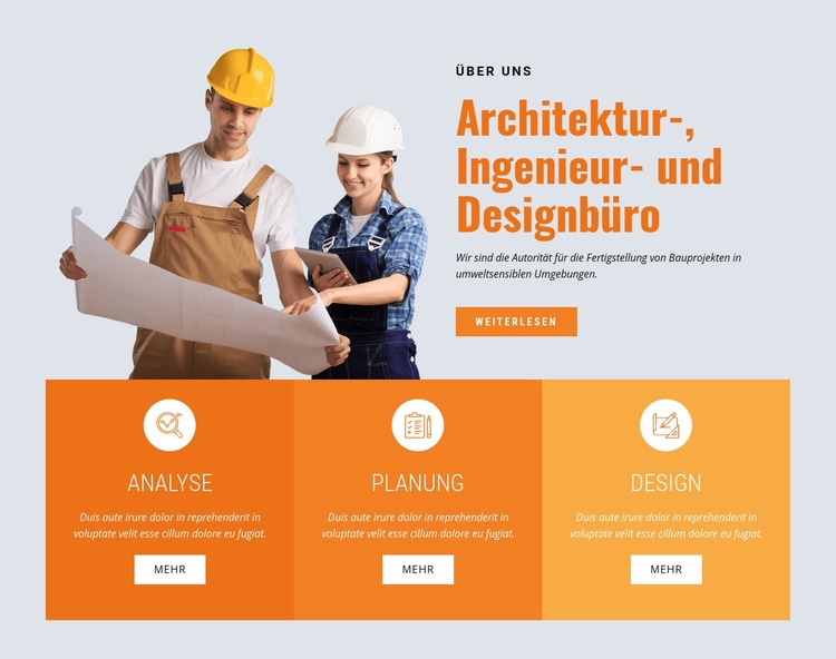 Führendes Bauunternehmen HTML Website Builder