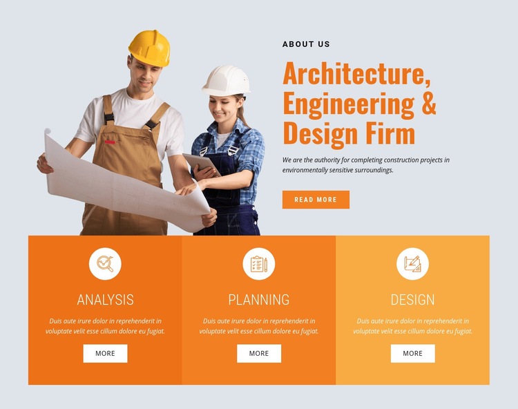 Leading buiding company Elementor Template Alternative