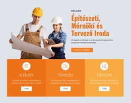 Vezető Építőipari Vállalat - HTML Oldalsablon