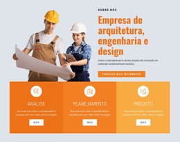 Empresa Líder Em Construção Modelo De Site CSS Gratuito